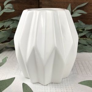 5” Ceramic Origami Vase Planter Minimalist